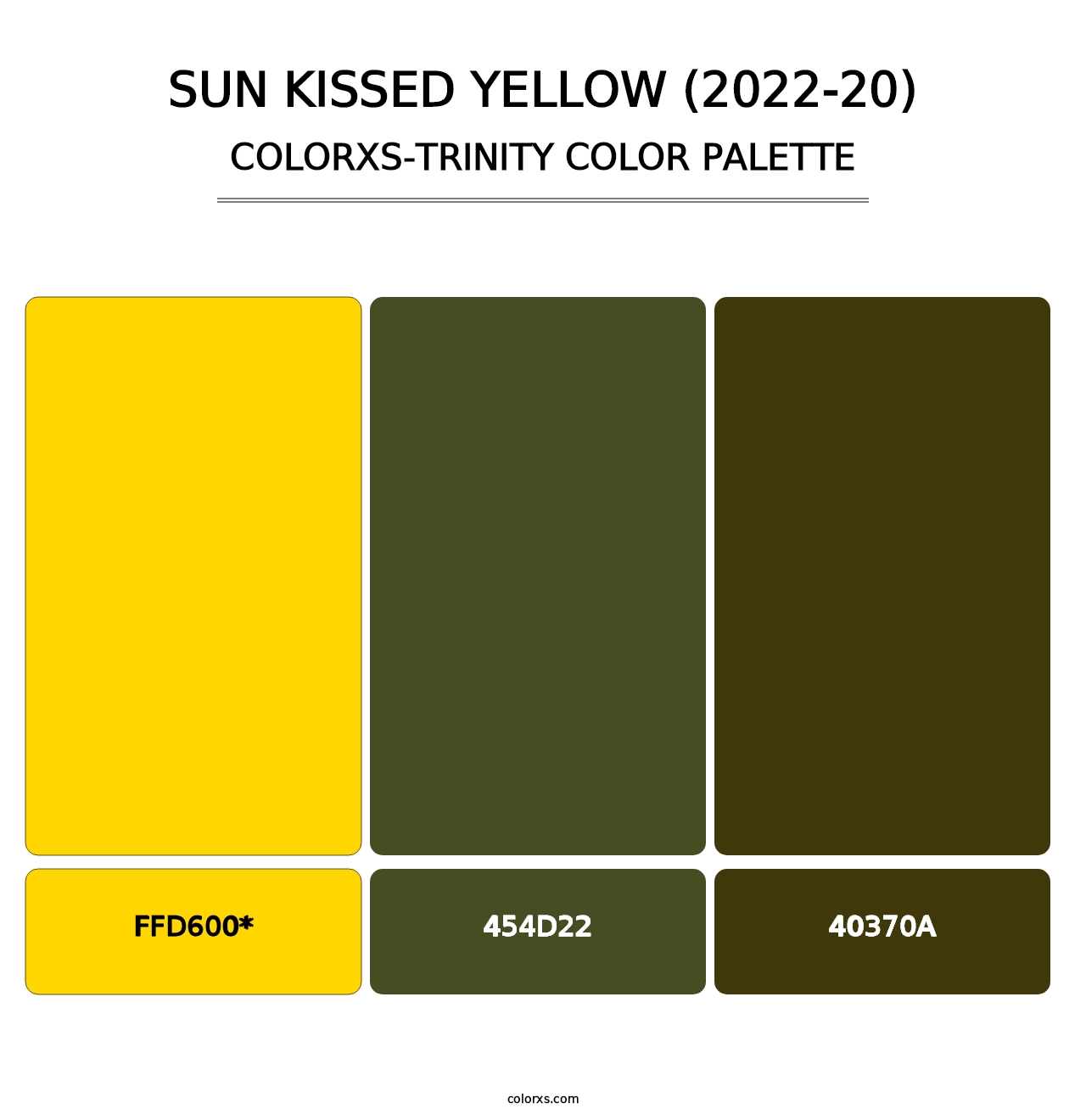 Sun Kissed Yellow (2022-20) - Colorxs Trinity Palette