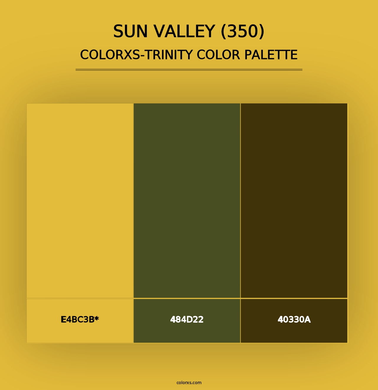 Sun Valley (350) - Colorxs Trinity Palette