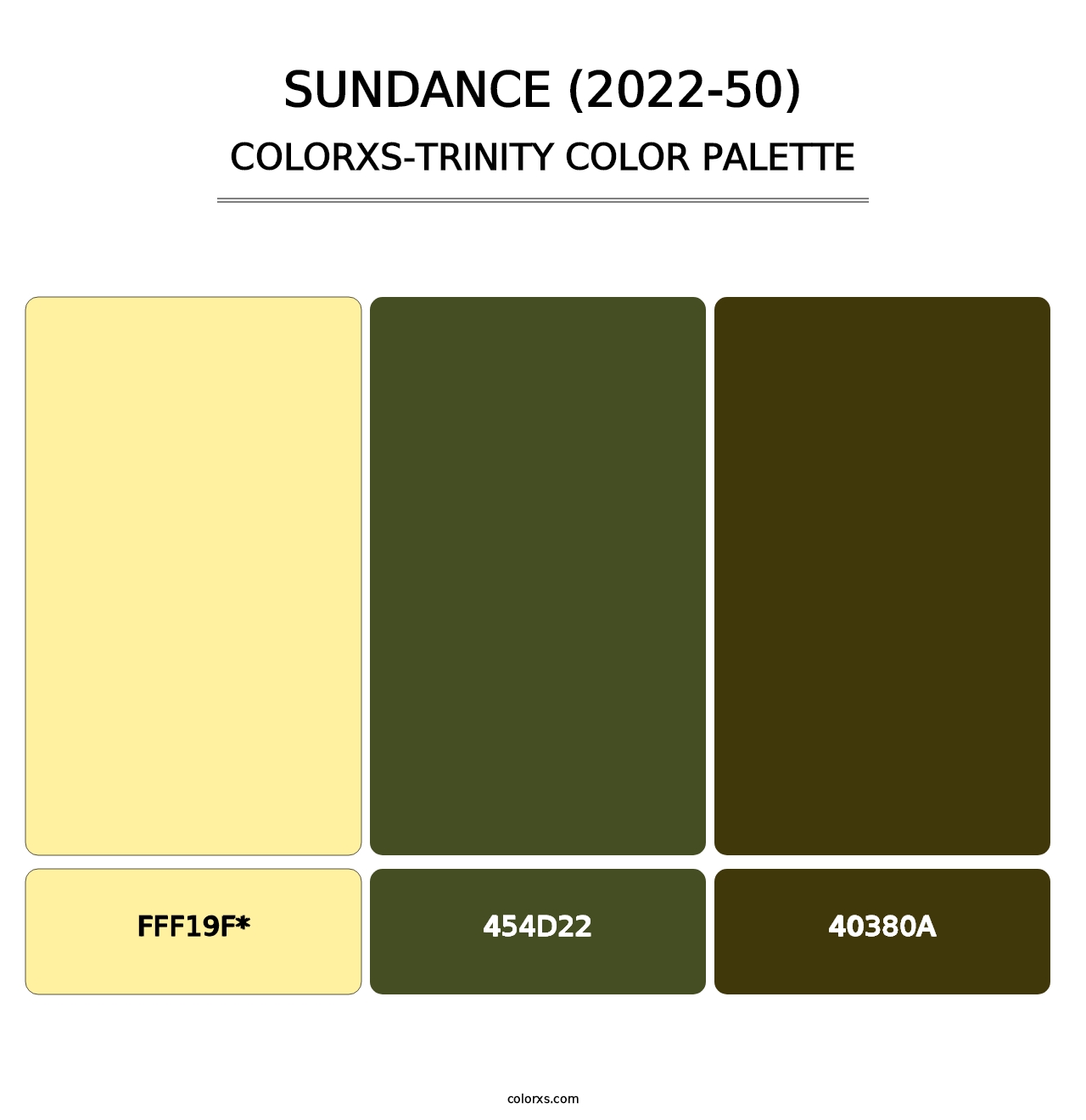 Sundance (2022-50) - Colorxs Trinity Palette