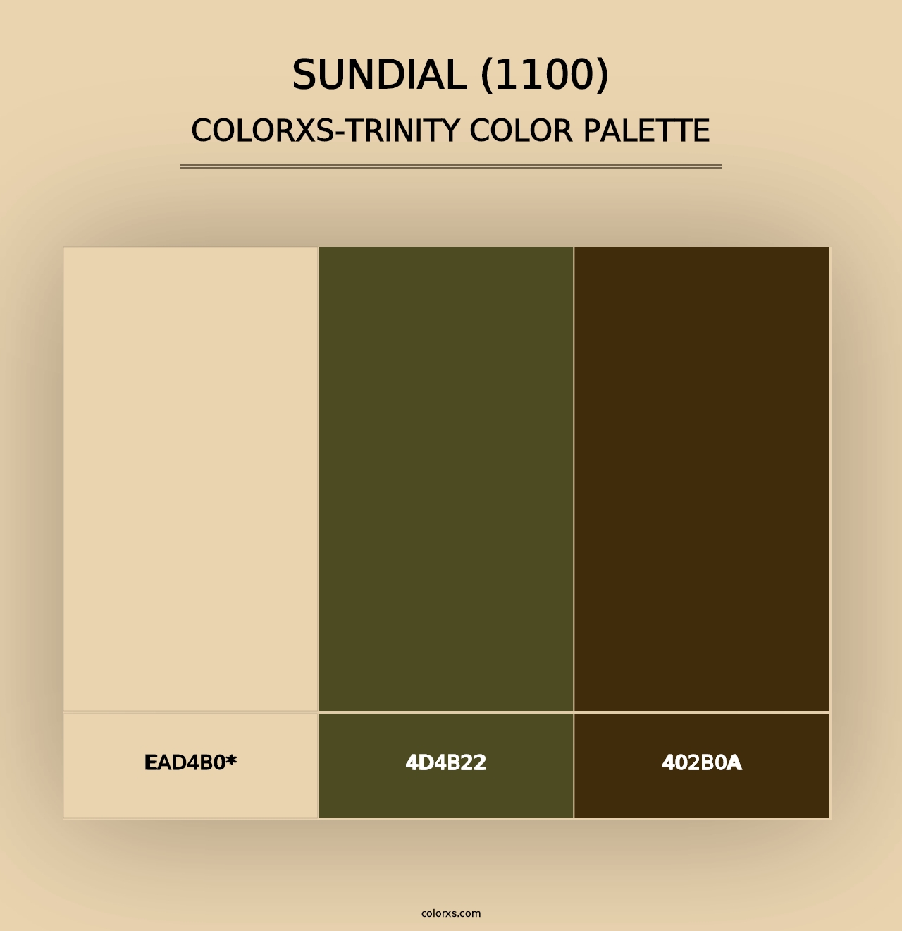 Sundial (1100) - Colorxs Trinity Palette