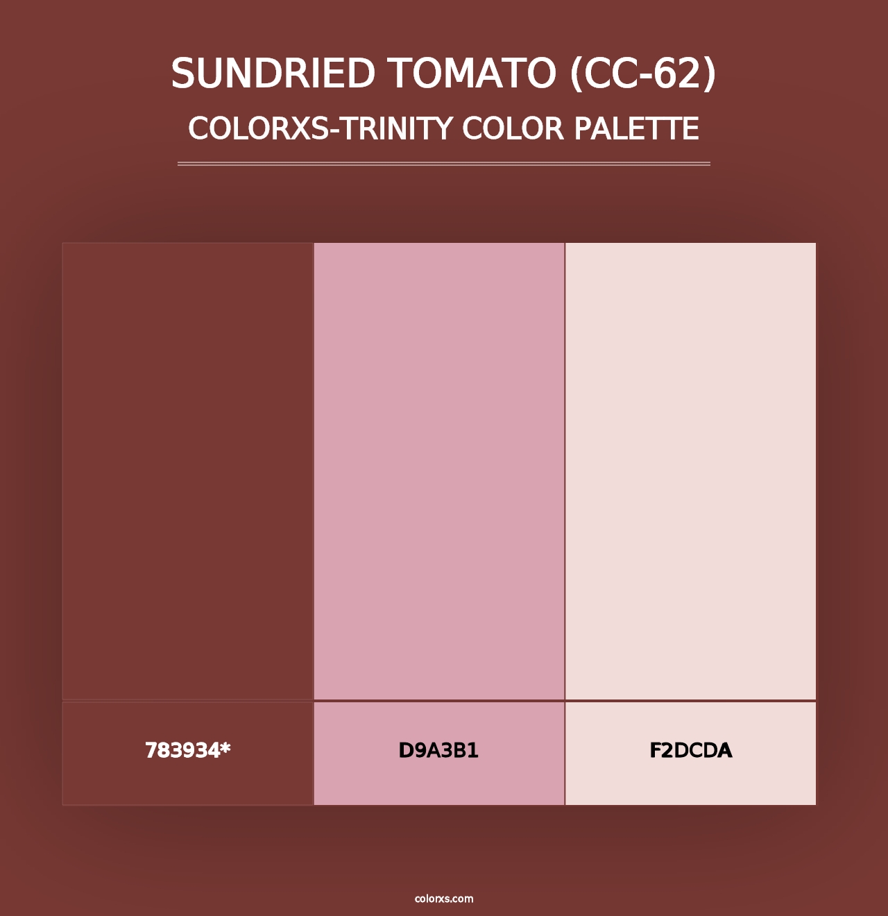 Sundried Tomato (CC-62) - Colorxs Trinity Palette