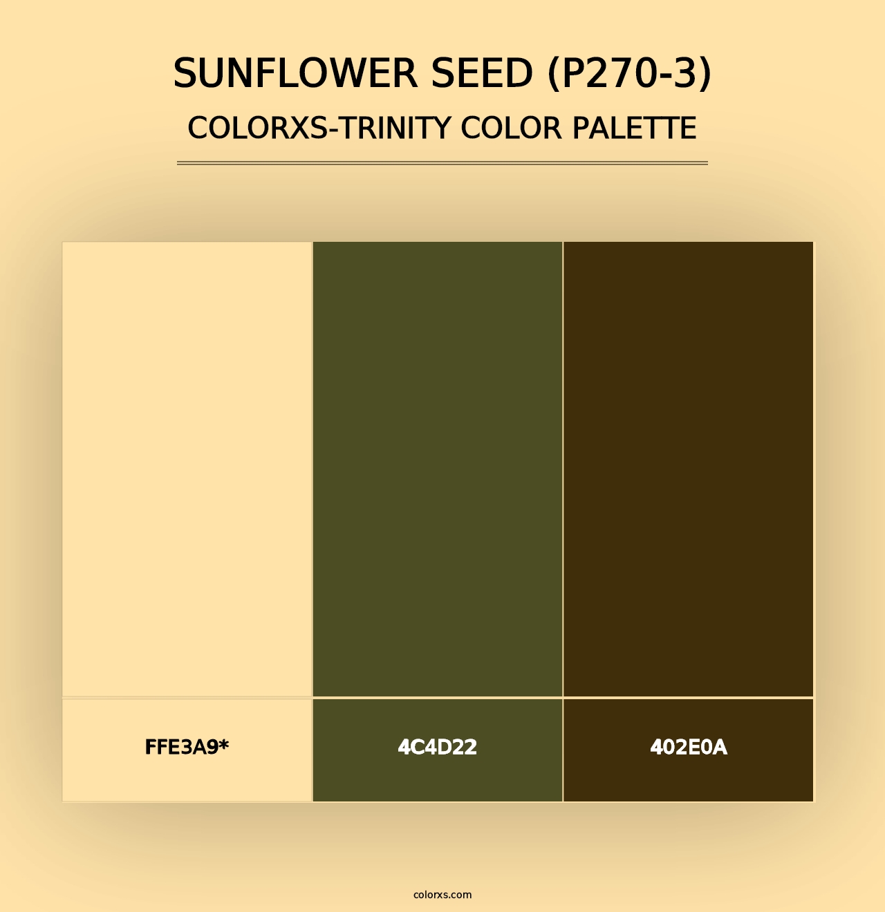 Sunflower Seed (P270-3) - Colorxs Trinity Palette