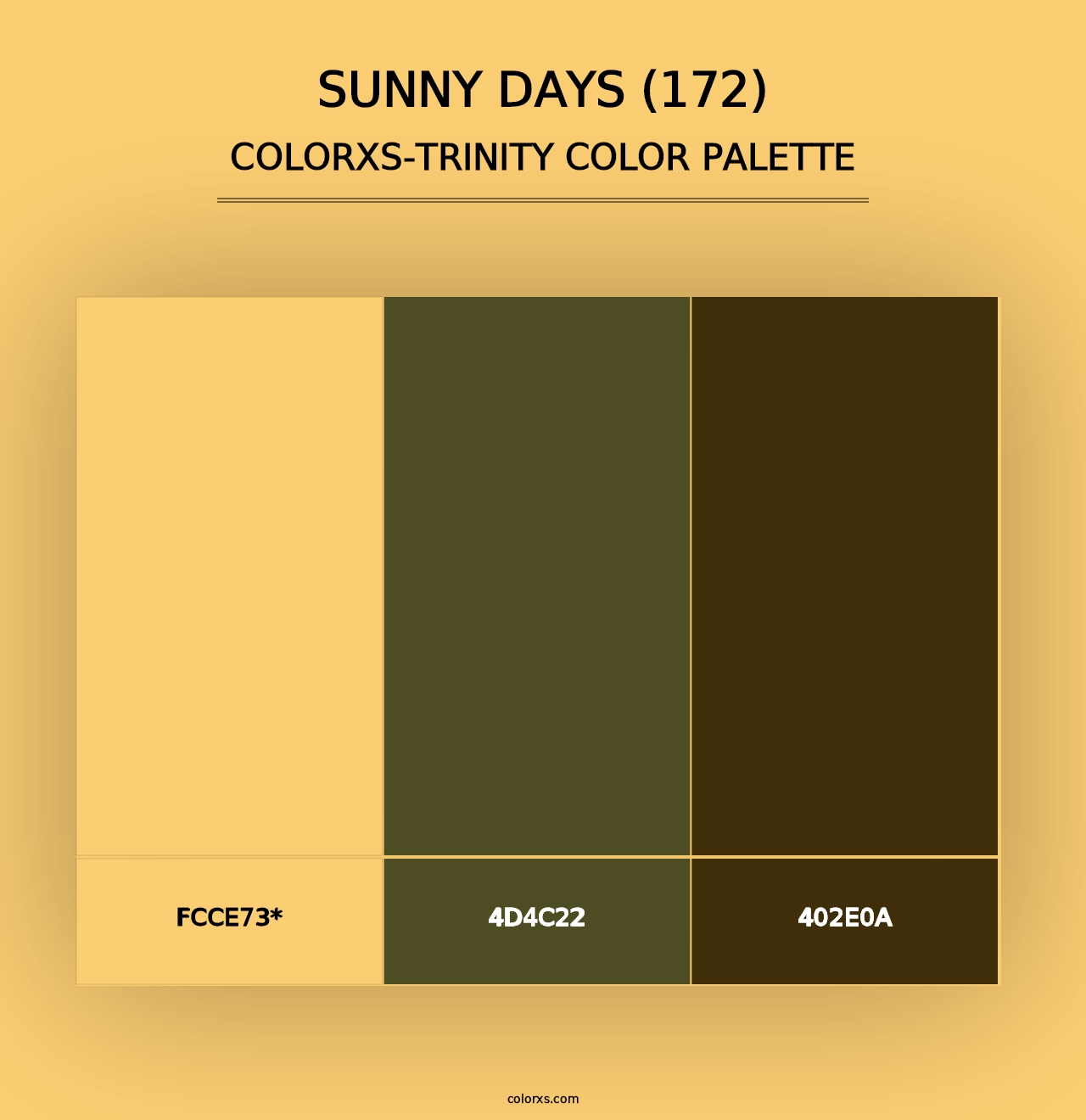 Sunny Days (172) - Colorxs Trinity Palette