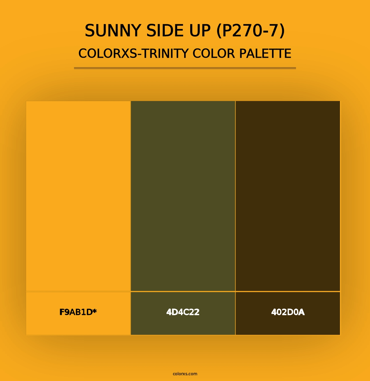 Sunny Side Up (P270-7) - Colorxs Trinity Palette