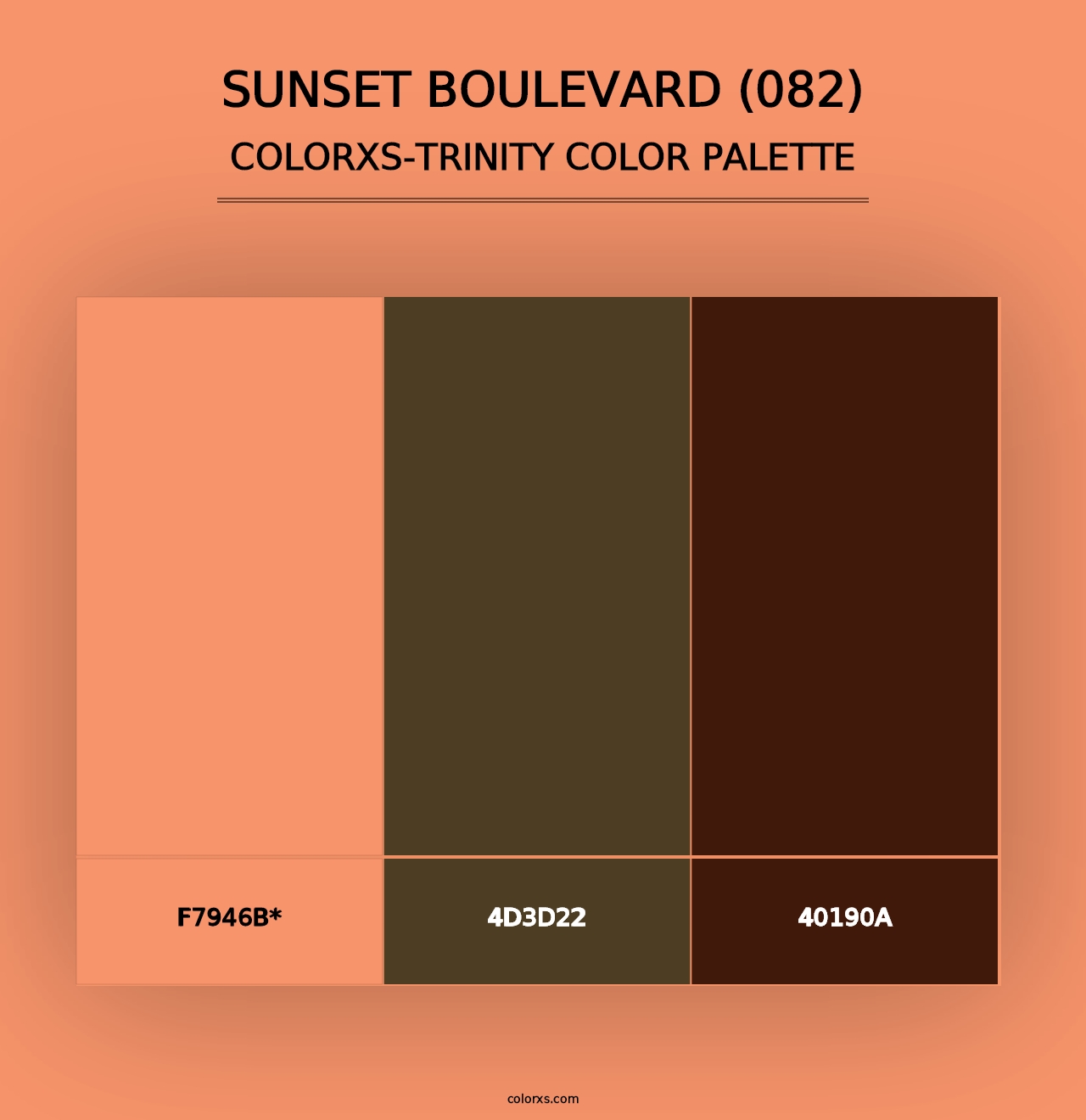 Sunset Boulevard (082) - Colorxs Trinity Palette