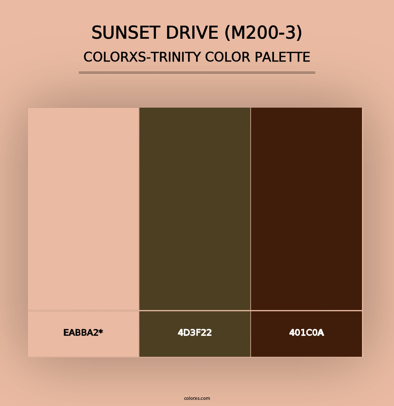 Sunset Drive (M200-3) - Colorxs Trinity Palette