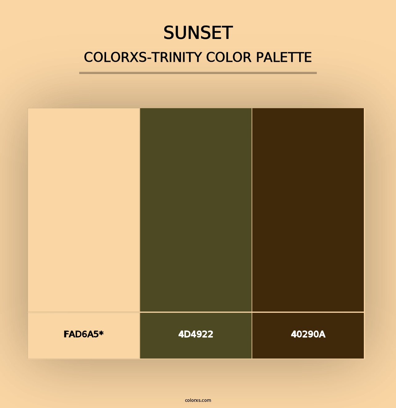 Sunset - Colorxs Trinity Palette