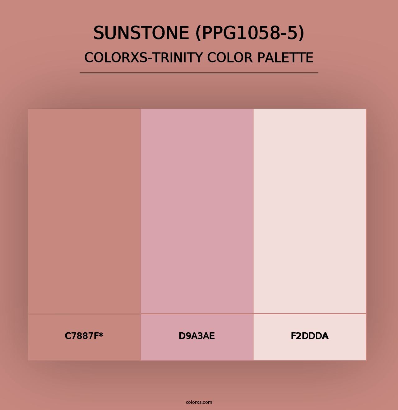 Sunstone (PPG1058-5) - Colorxs Trinity Palette