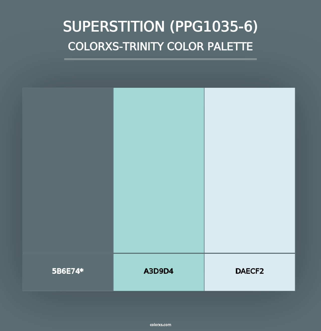 Superstition (PPG1035-6) - Colorxs Trinity Palette