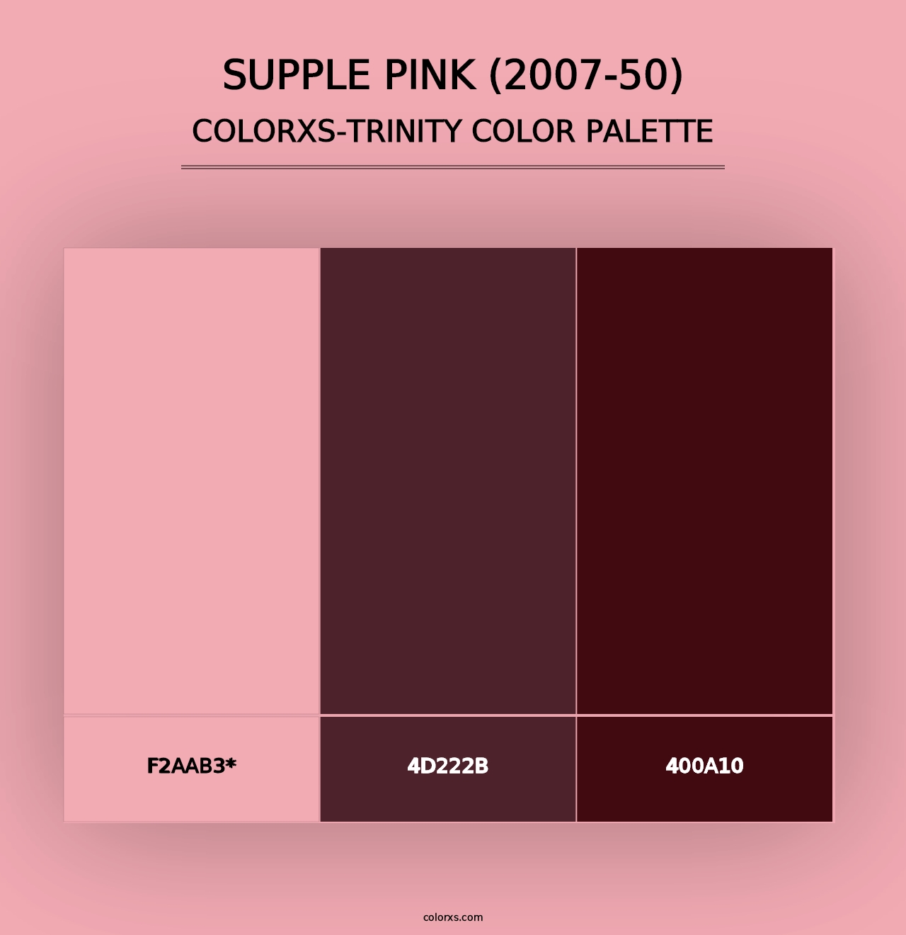 Supple Pink (2007-50) - Colorxs Trinity Palette