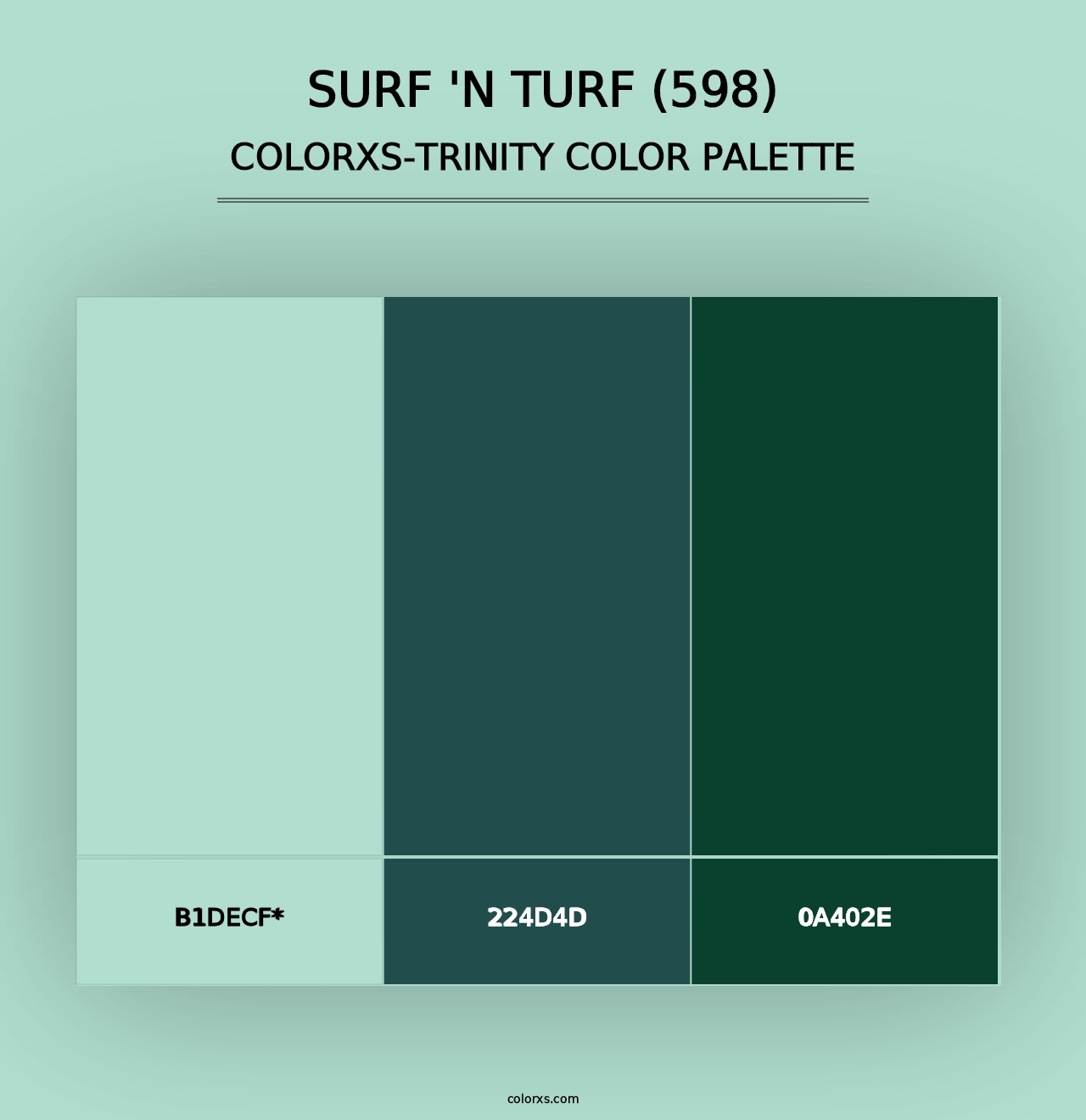 Surf 'n Turf (598) - Colorxs Trinity Palette