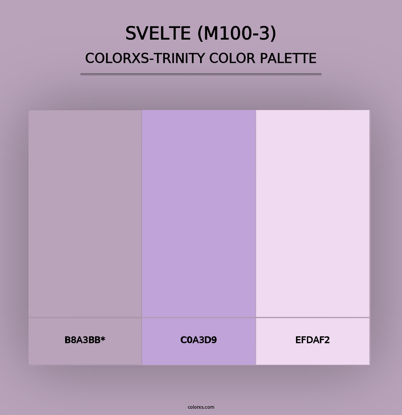 Svelte (M100-3) - Colorxs Trinity Palette