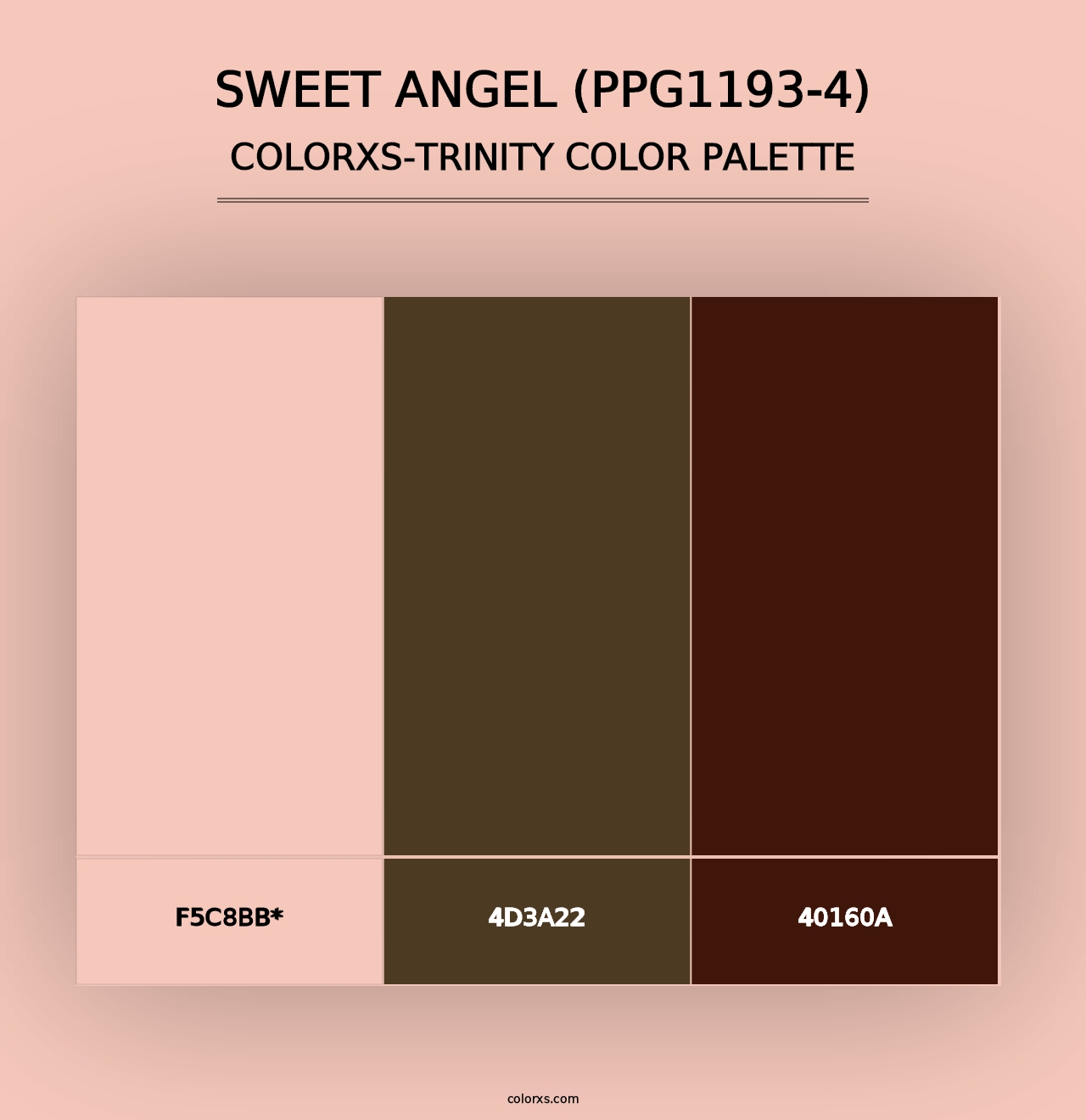 Sweet Angel (PPG1193-4) - Colorxs Trinity Palette