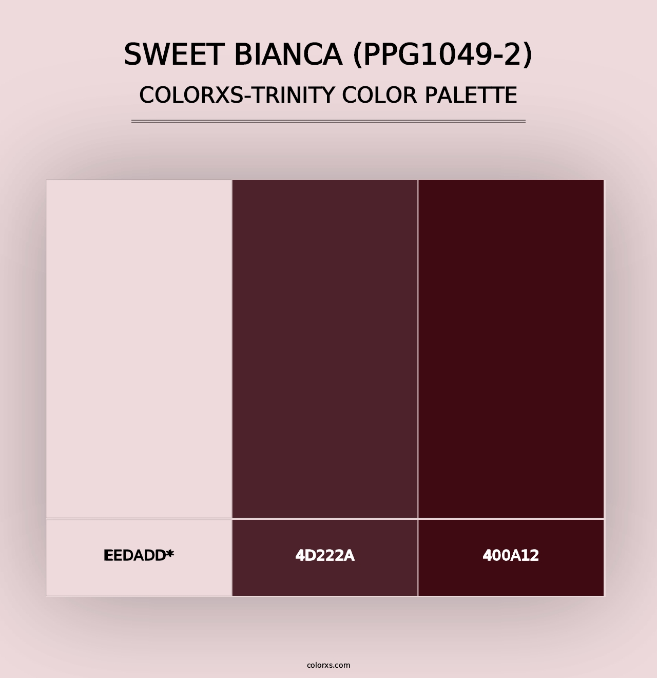 Sweet Bianca (PPG1049-2) - Colorxs Trinity Palette