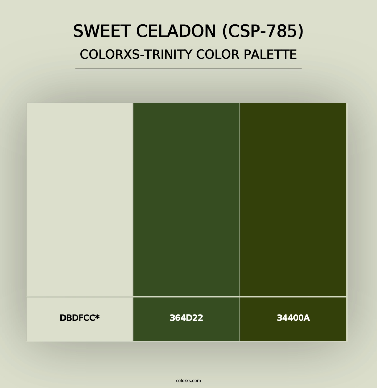 Sweet Celadon (CSP-785) - Colorxs Trinity Palette