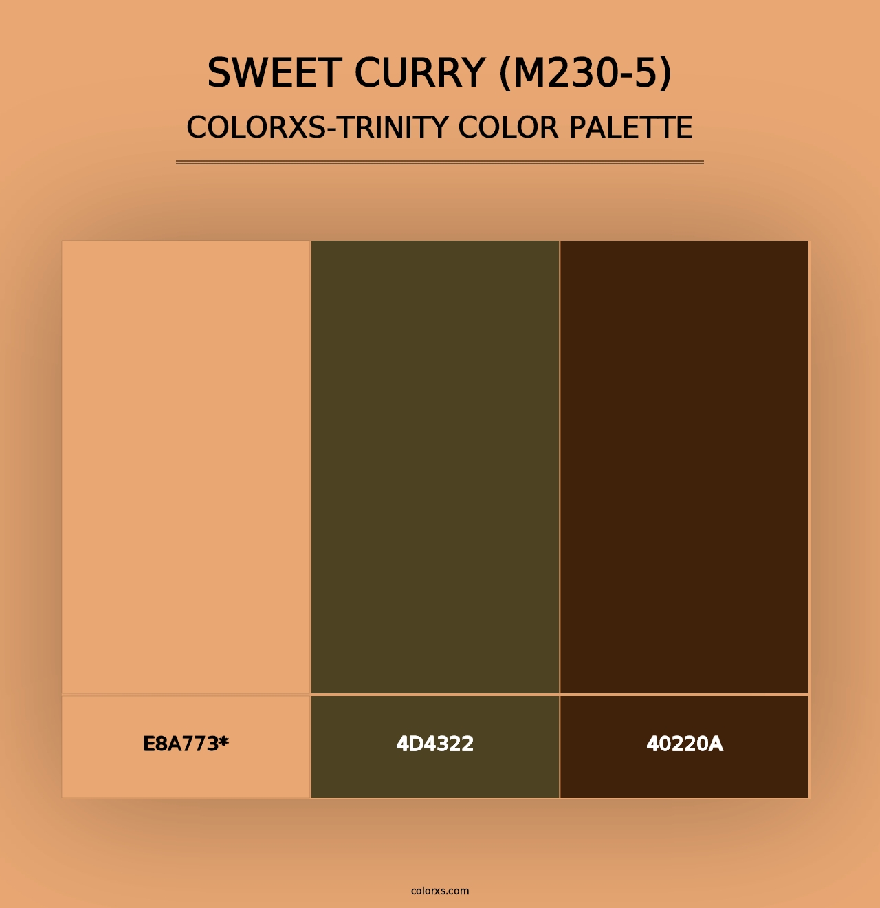 Sweet Curry (M230-5) - Colorxs Trinity Palette