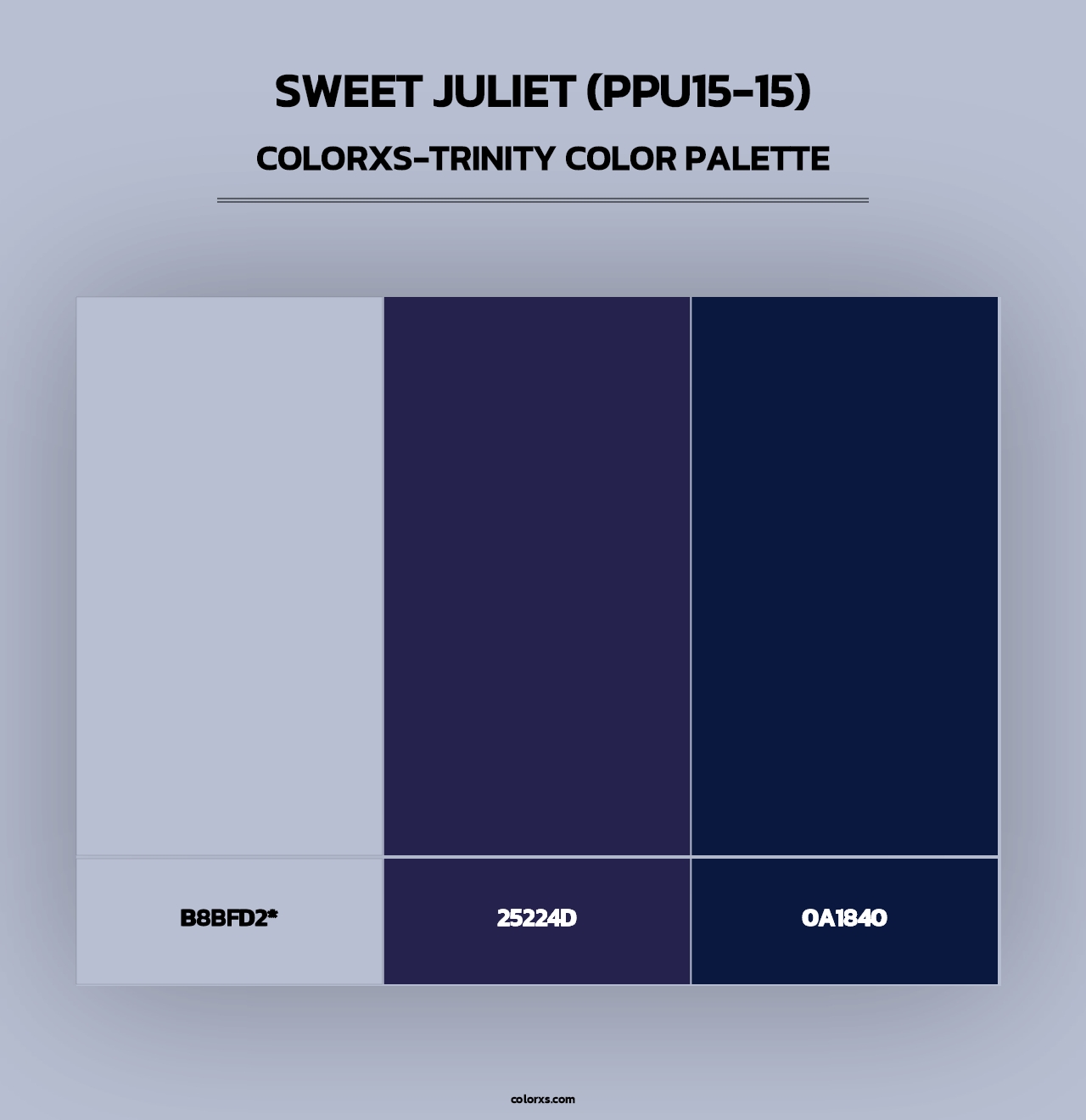 Sweet Juliet (PPU15-15) - Colorxs Trinity Palette