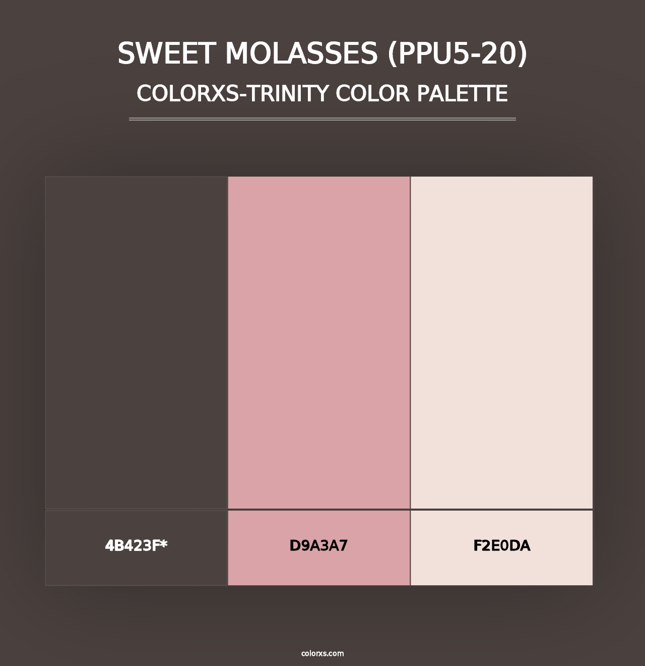 Sweet Molasses (PPU5-20) - Colorxs Trinity Palette