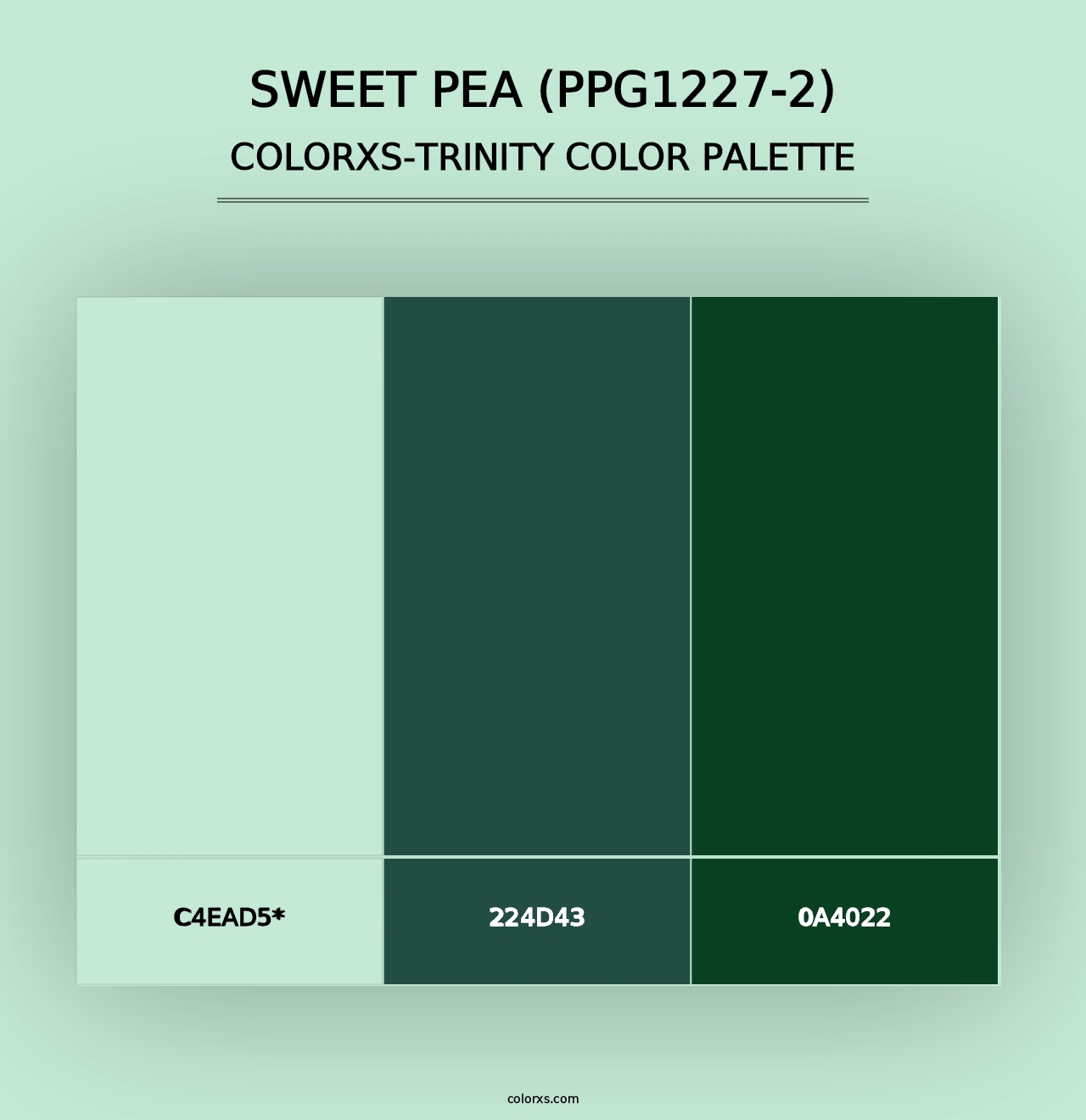 Sweet Pea (PPG1227-2) - Colorxs Trinity Palette