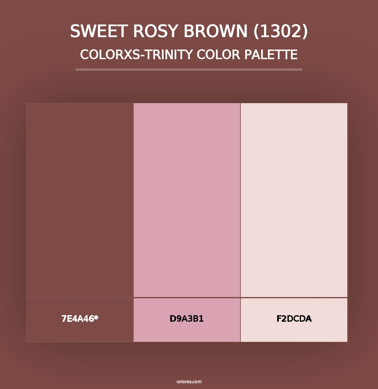 Sweet Rosy Brown (1302) - Colorxs Trinity Palette