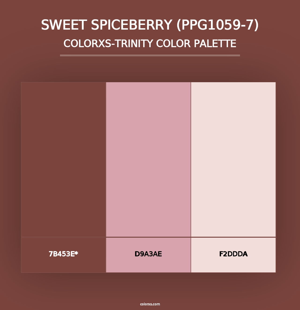 Sweet Spiceberry (PPG1059-7) - Colorxs Trinity Palette