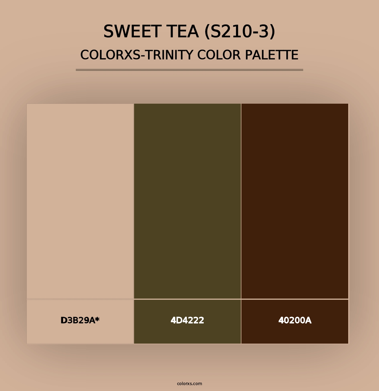 Sweet Tea (S210-3) - Colorxs Trinity Palette