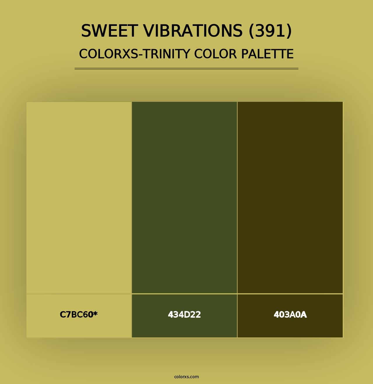 Sweet Vibrations (391) - Colorxs Trinity Palette