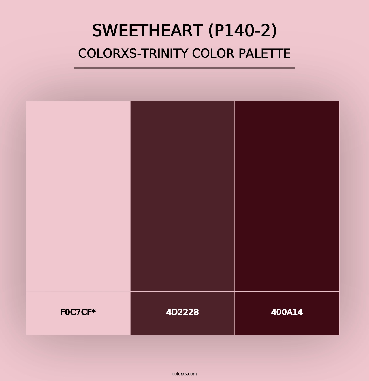 Sweetheart (P140-2) - Colorxs Trinity Palette