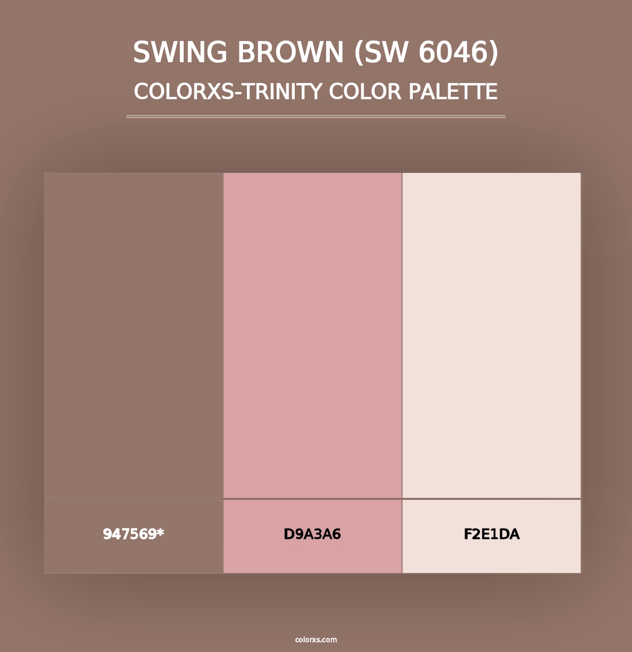 Swing Brown (SW 6046) - Colorxs Trinity Palette