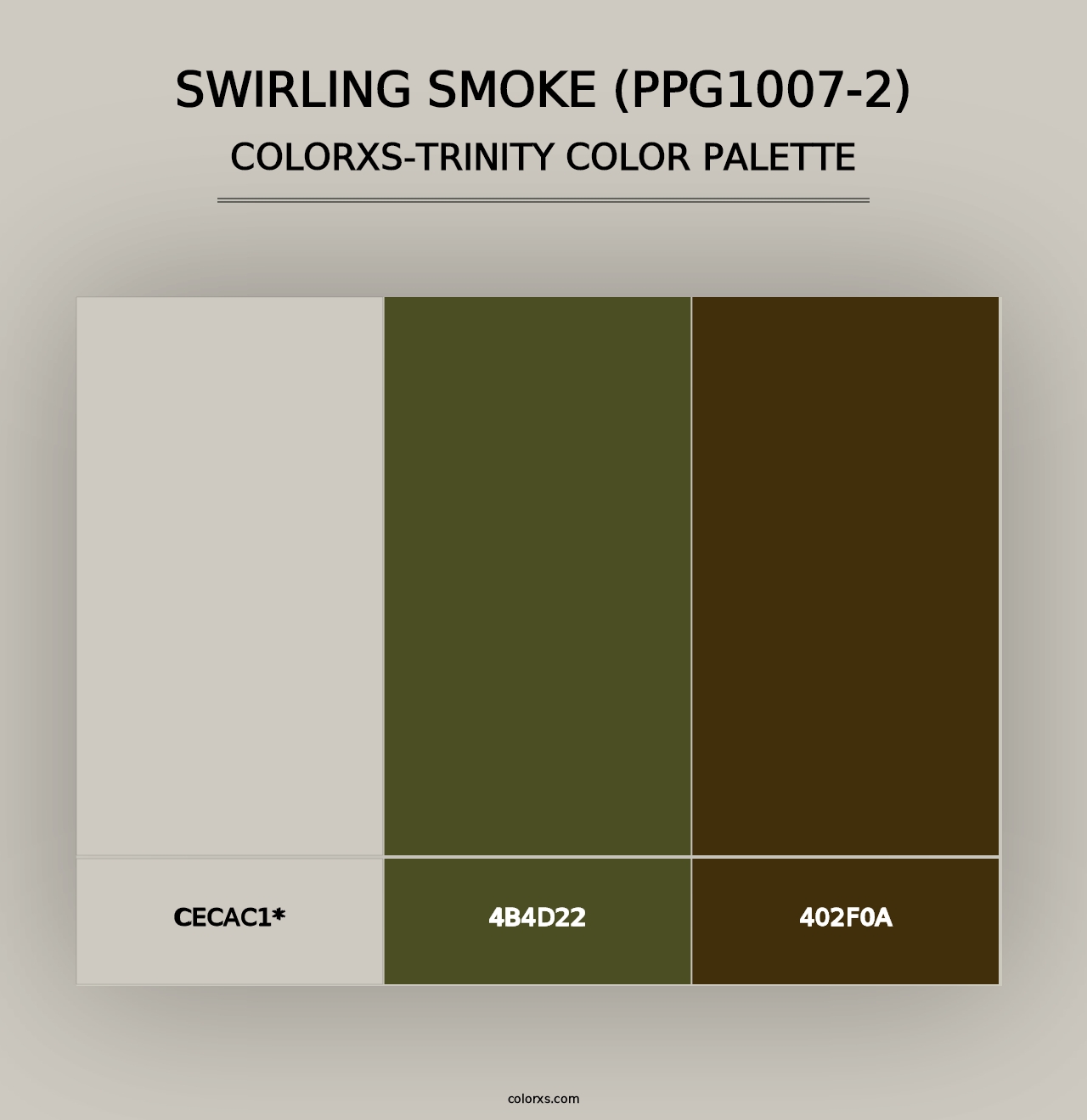 Swirling Smoke (PPG1007-2) - Colorxs Trinity Palette