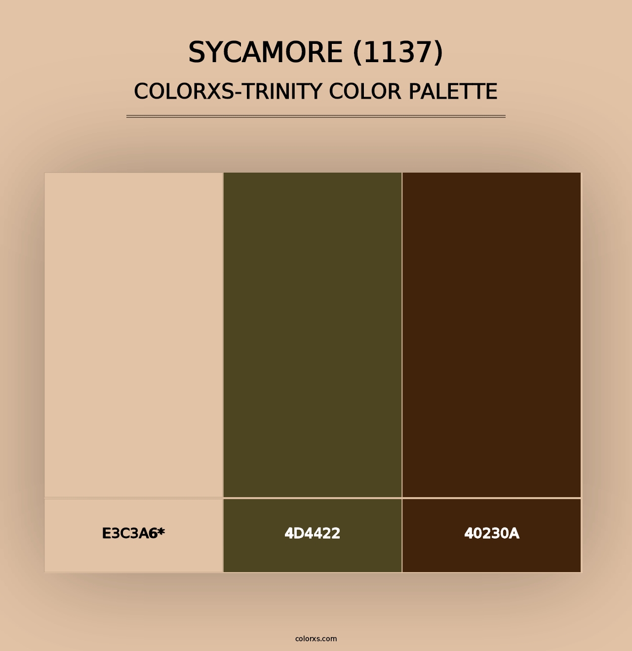 Sycamore (1137) - Colorxs Trinity Palette