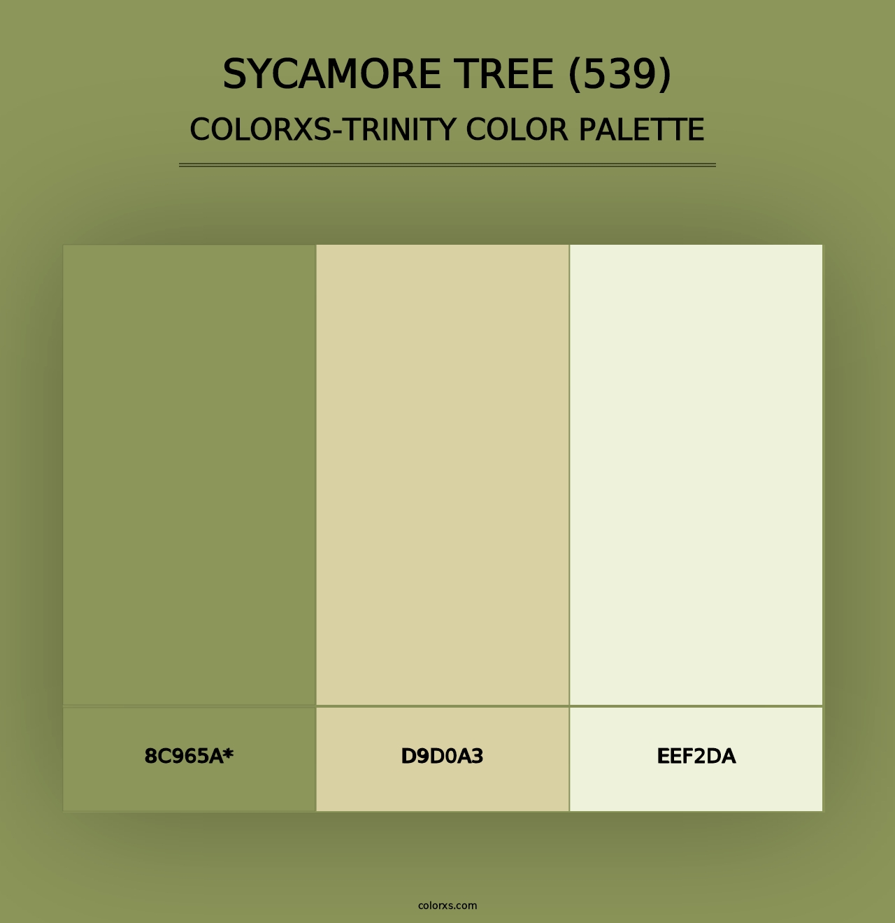 Sycamore Tree (539) - Colorxs Trinity Palette