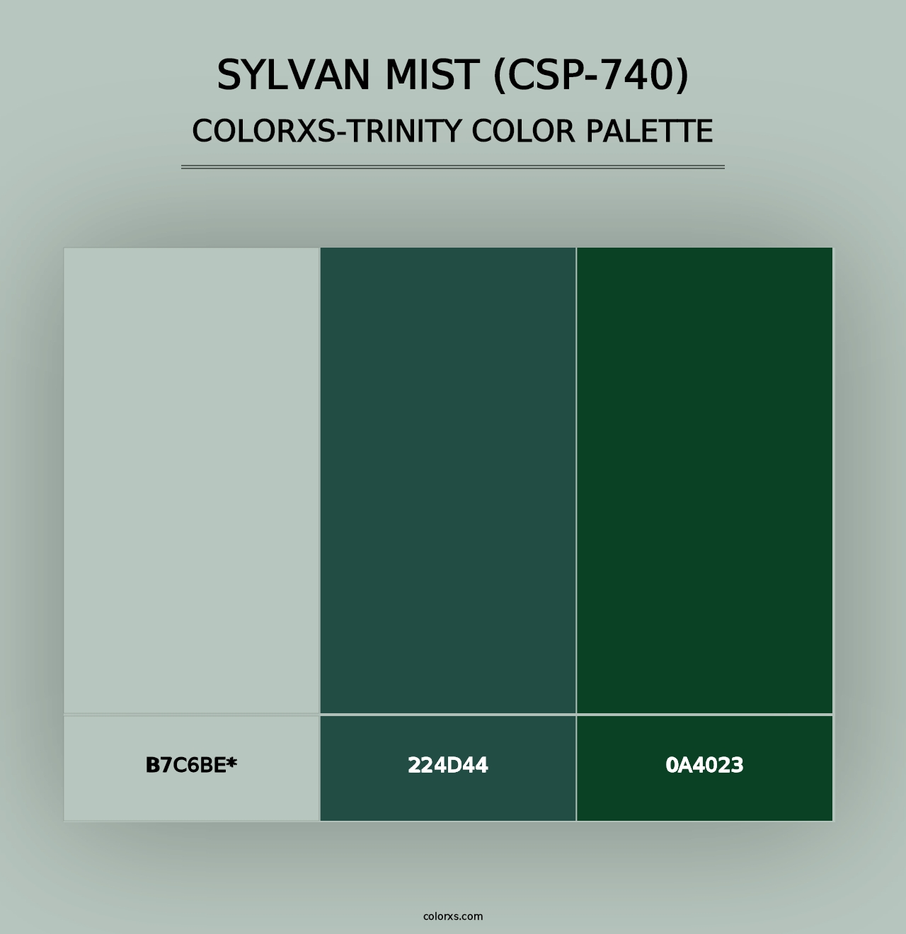 Sylvan Mist (CSP-740) - Colorxs Trinity Palette