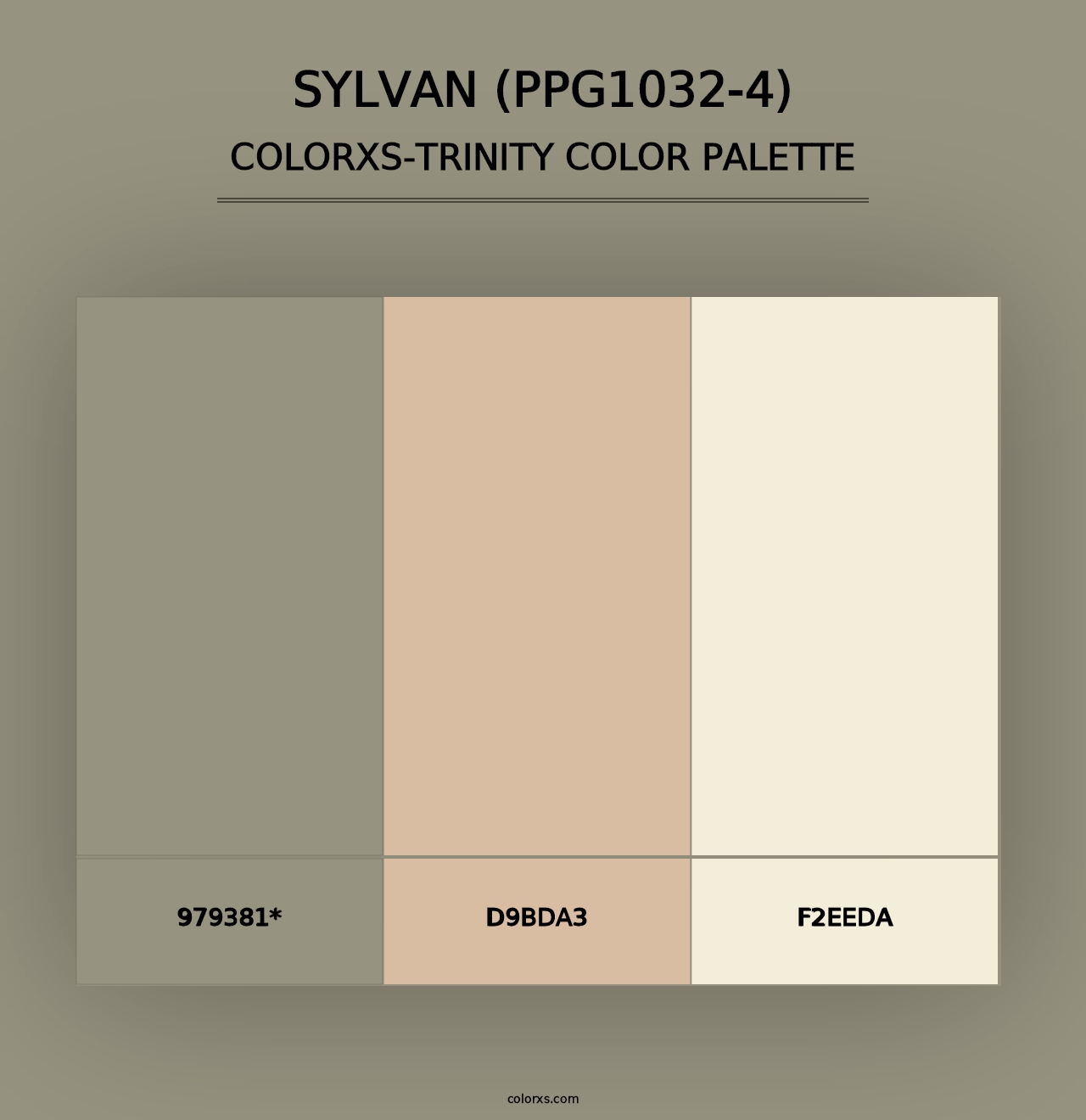 Sylvan (PPG1032-4) - Colorxs Trinity Palette