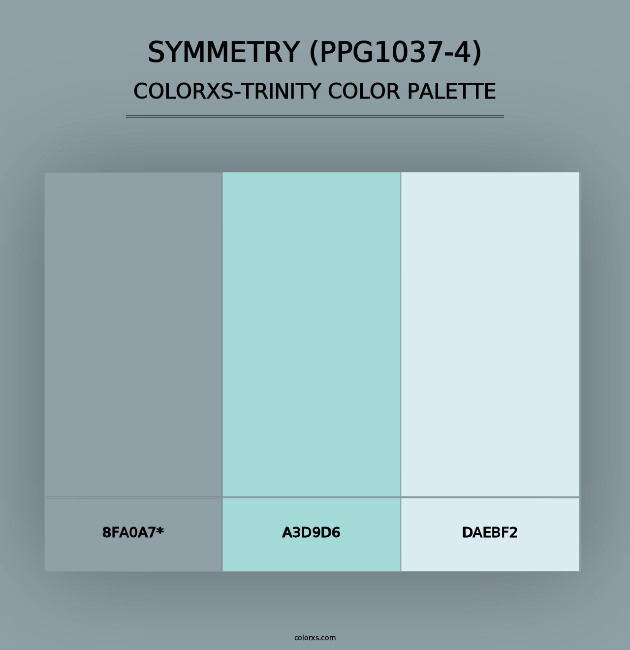 Symmetry (PPG1037-4) - Colorxs Trinity Palette