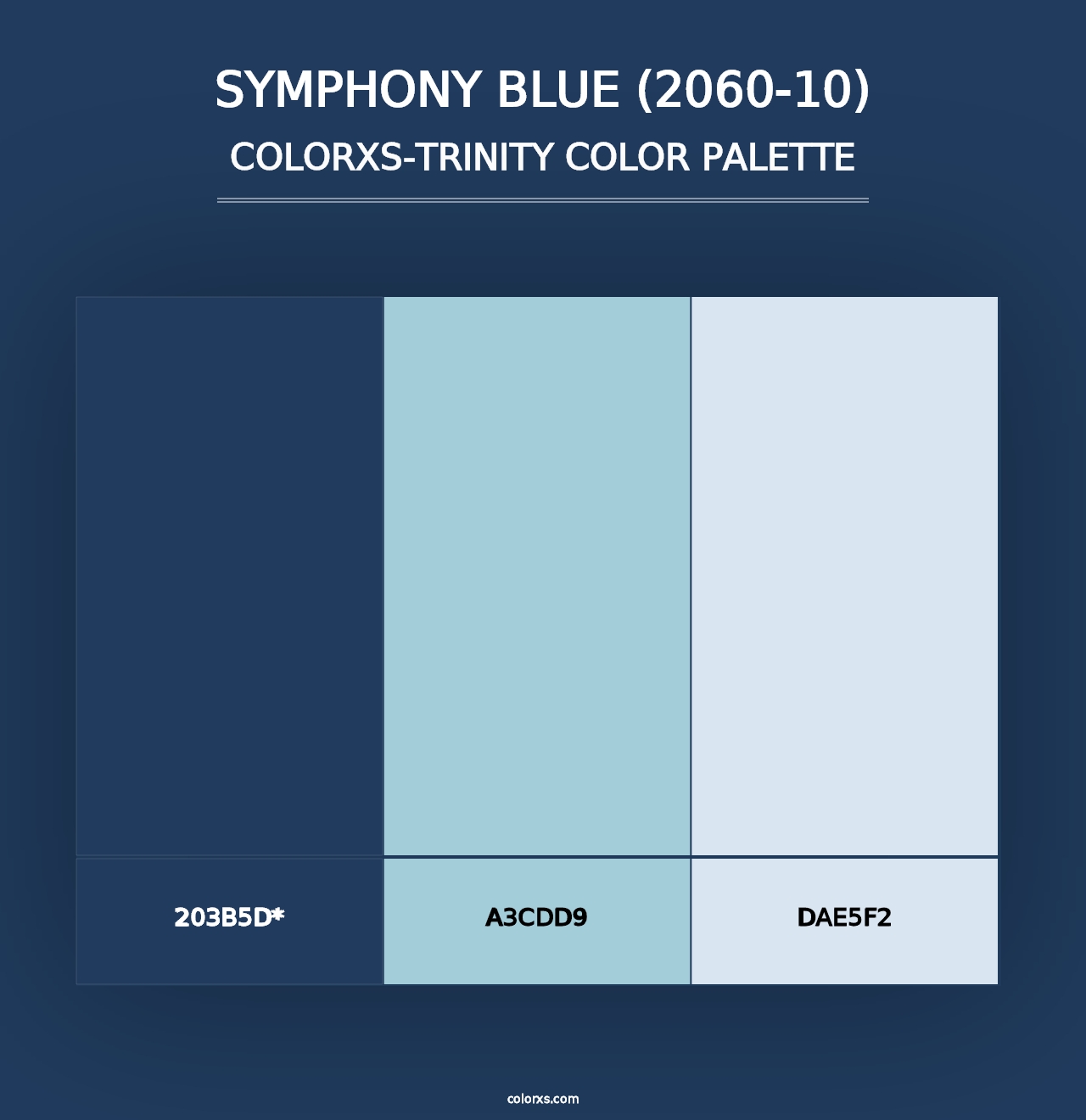 Symphony Blue (2060-10) - Colorxs Trinity Palette