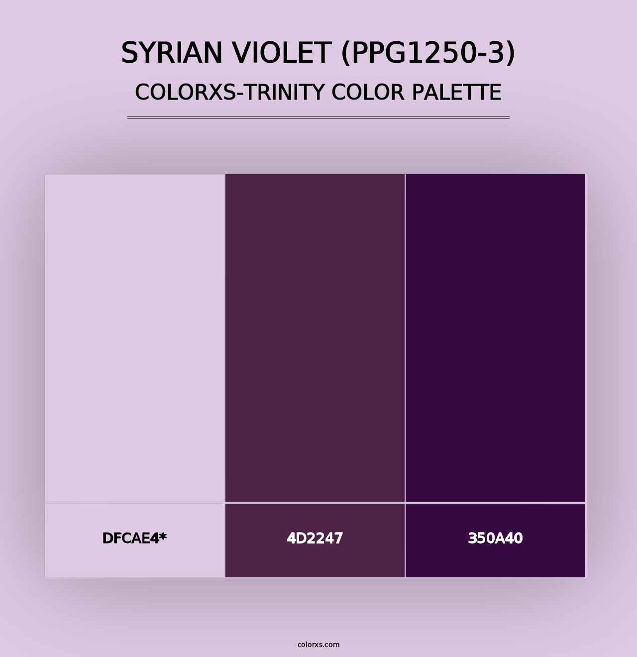 Syrian Violet (PPG1250-3) - Colorxs Trinity Palette