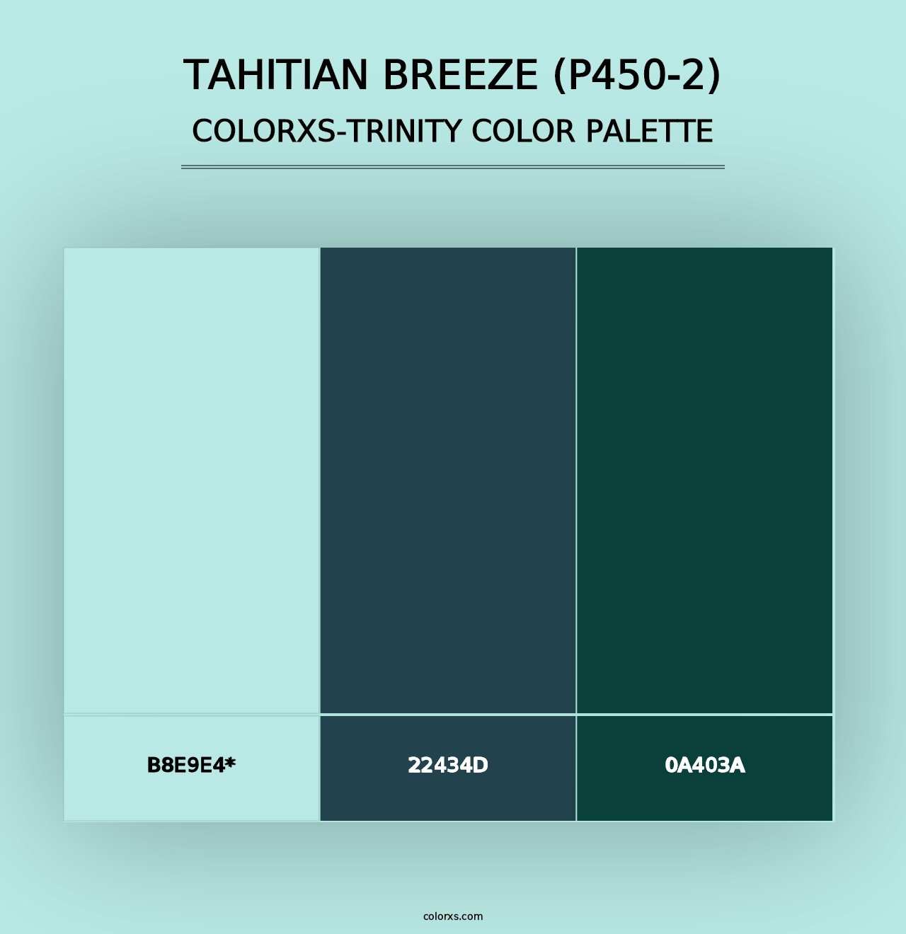 Tahitian Breeze (P450-2) - Colorxs Trinity Palette