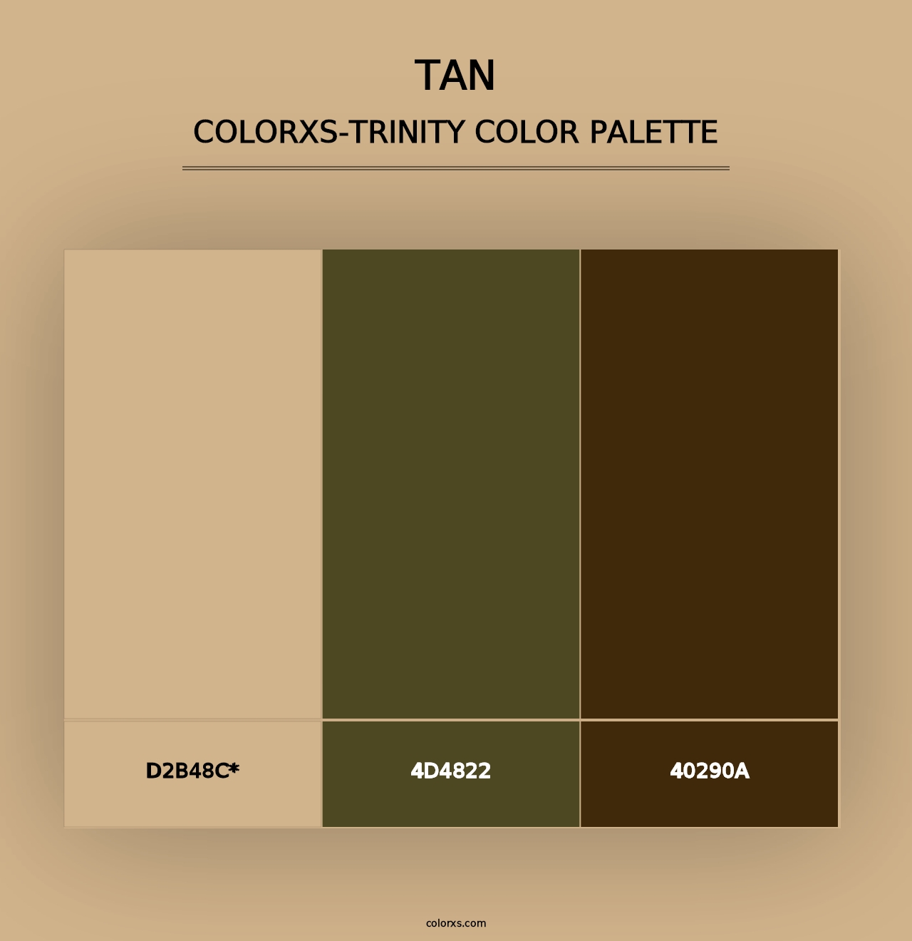 Tan - Colorxs Trinity Palette