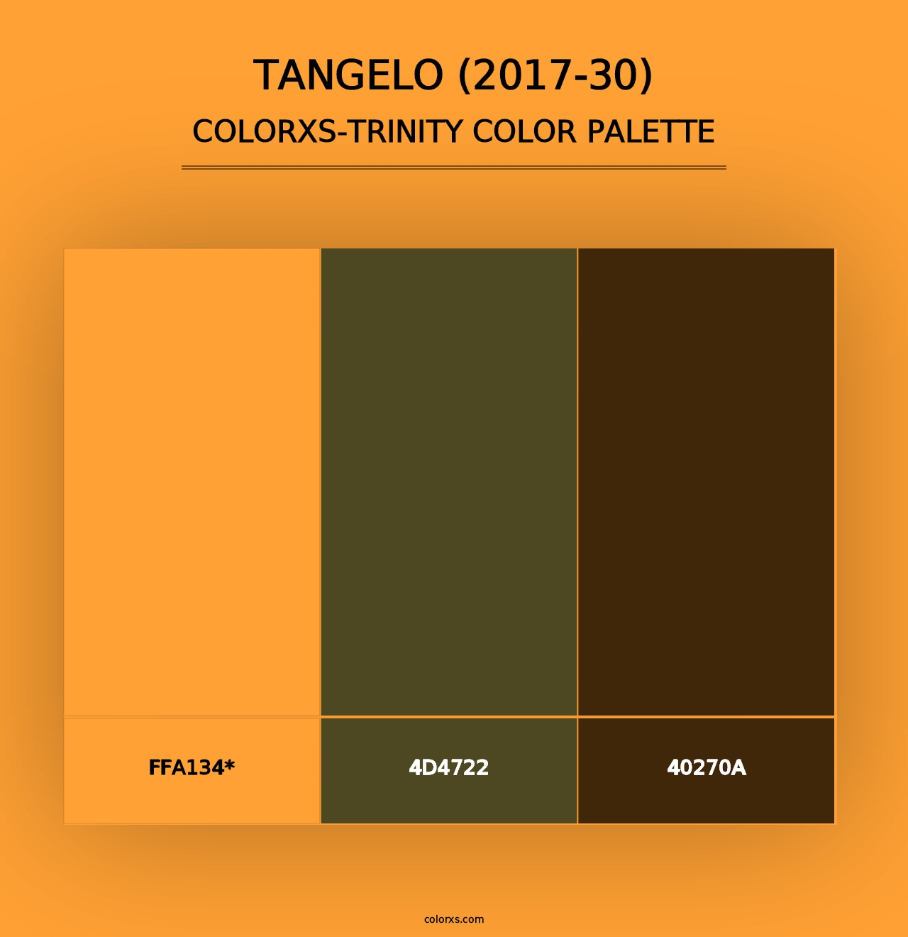 Tangelo (2017-30) - Colorxs Trinity Palette