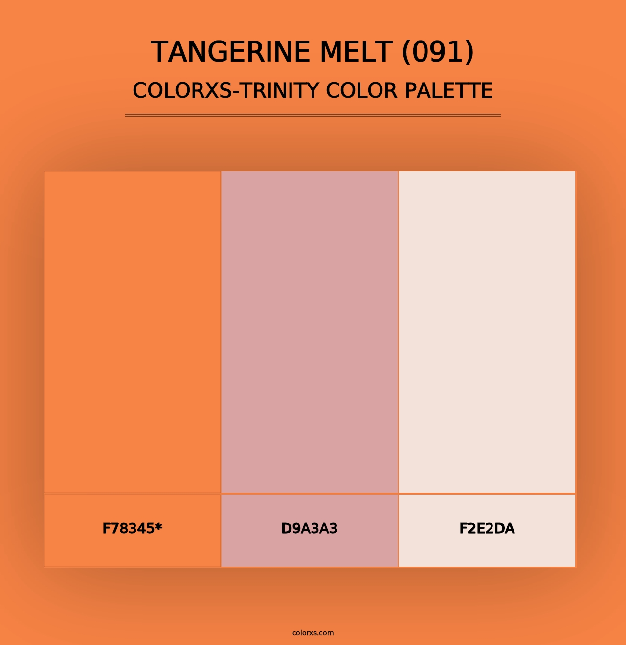 Tangerine Melt (091) - Colorxs Trinity Palette