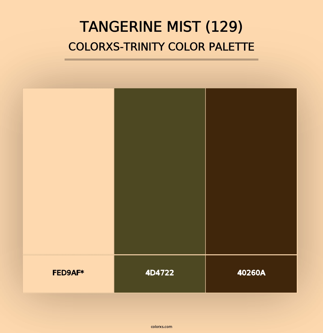 Tangerine Mist (129) - Colorxs Trinity Palette