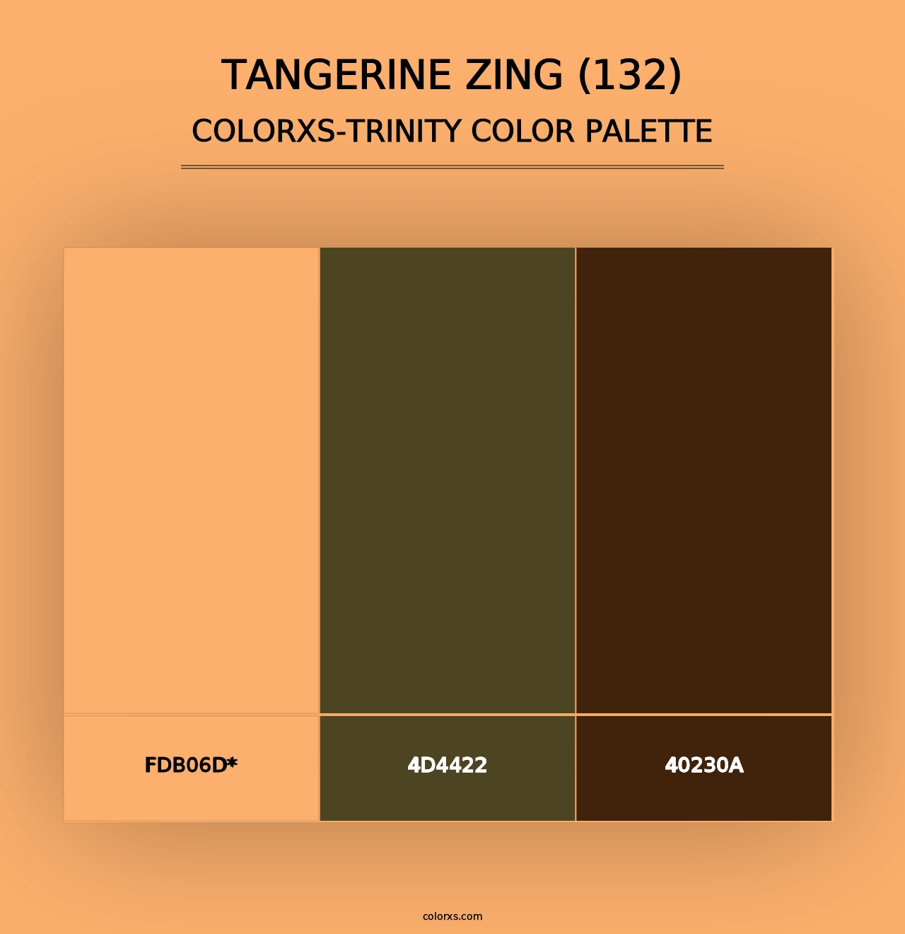 Tangerine Zing (132) - Colorxs Trinity Palette