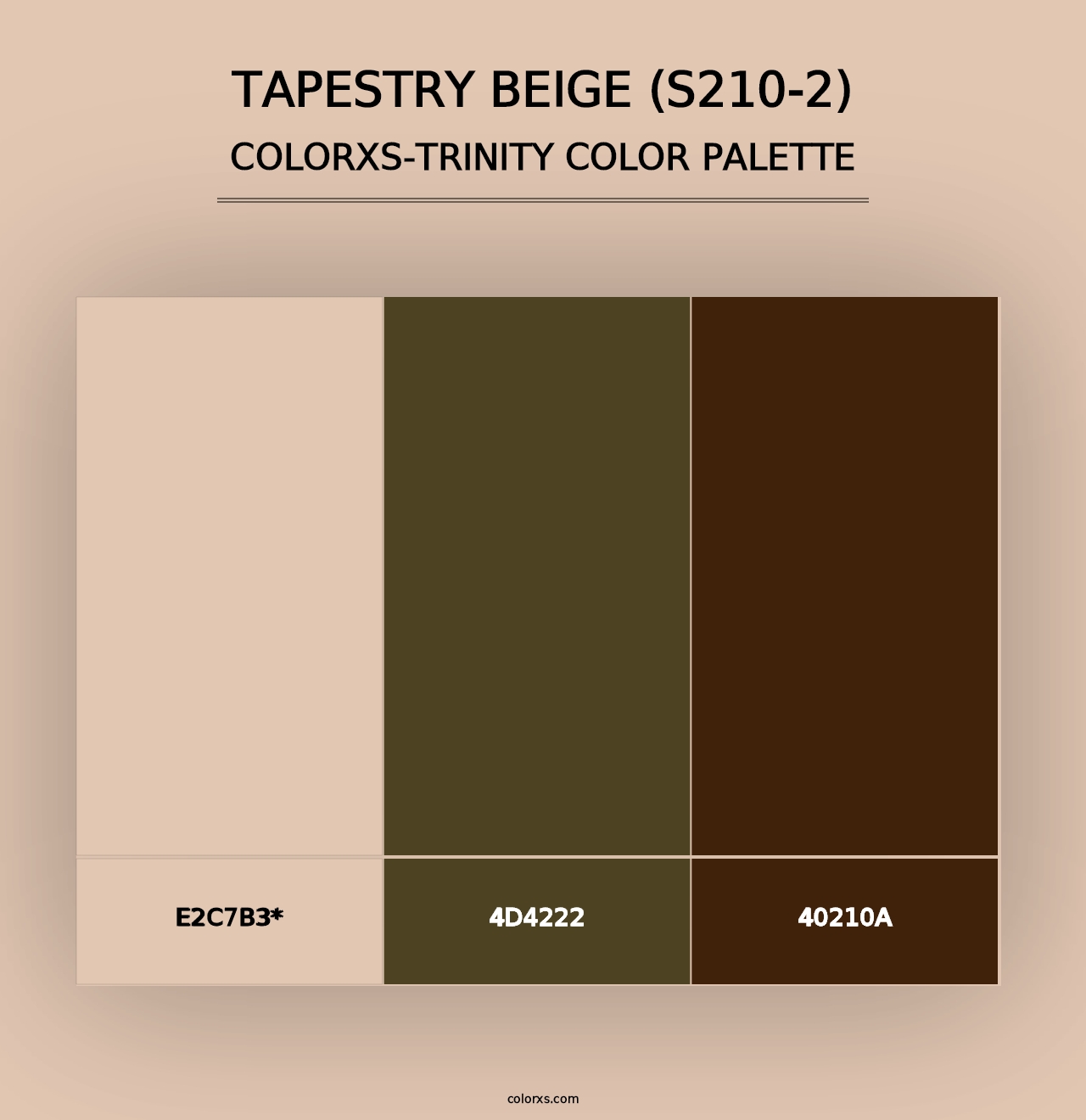 Tapestry Beige (S210-2) - Colorxs Trinity Palette