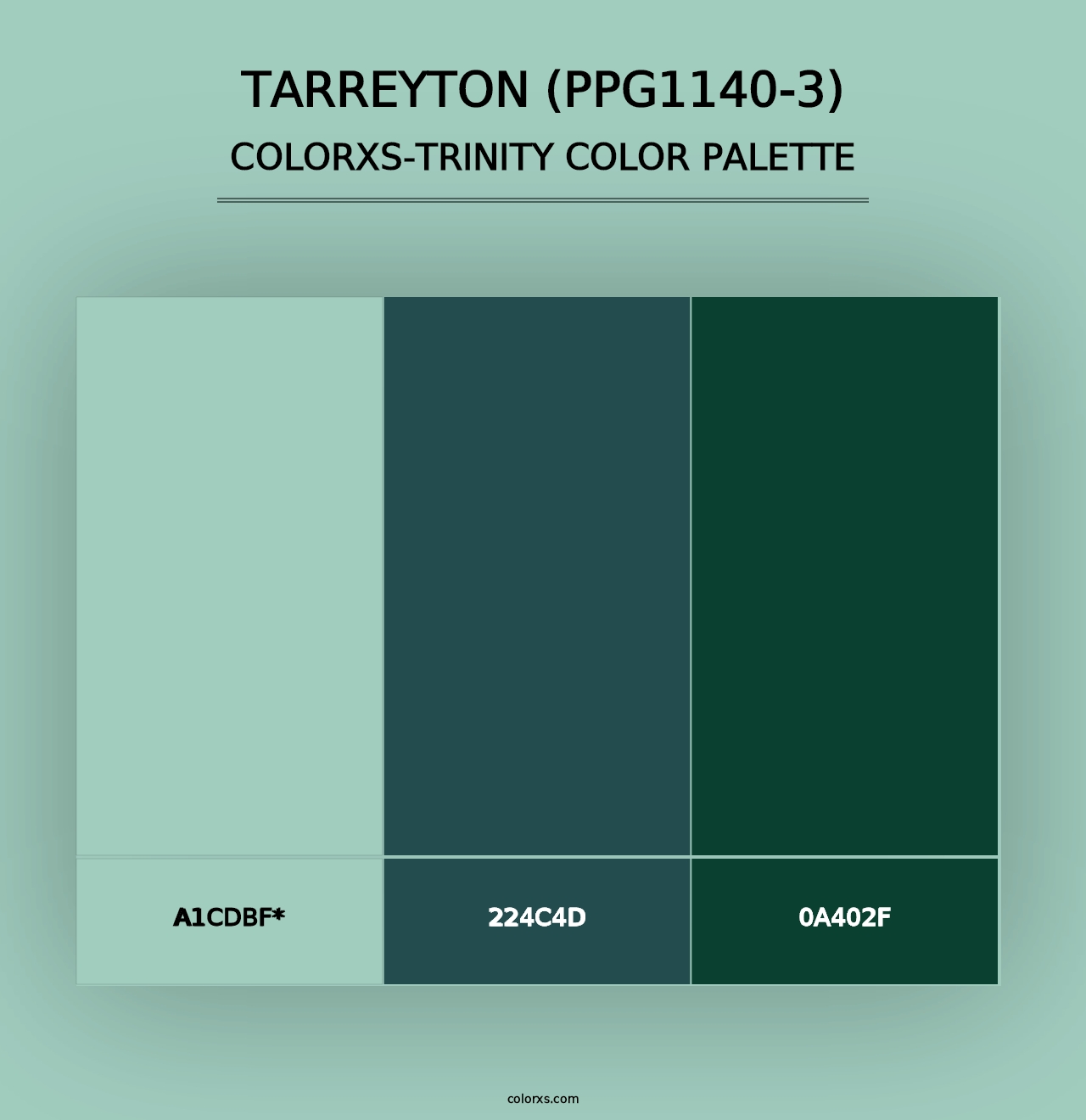 Tarreyton (PPG1140-3) - Colorxs Trinity Palette