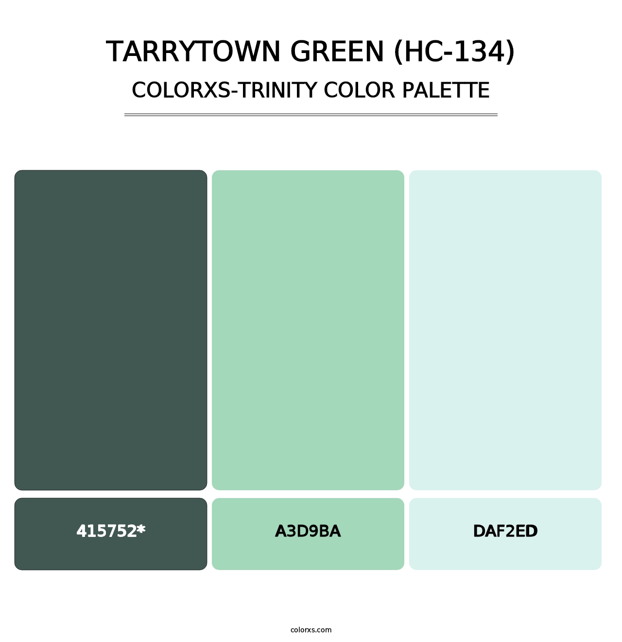 Tarrytown Green (HC-134) - Colorxs Trinity Palette