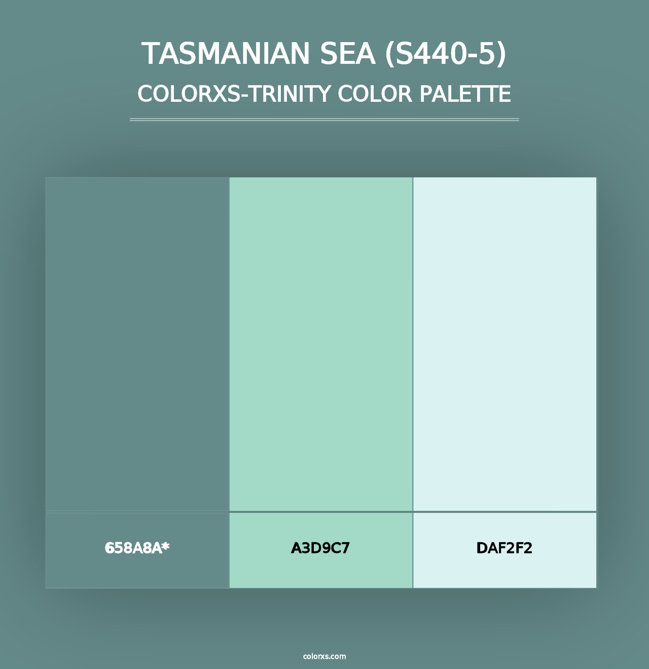 Tasmanian Sea (S440-5) - Colorxs Trinity Palette