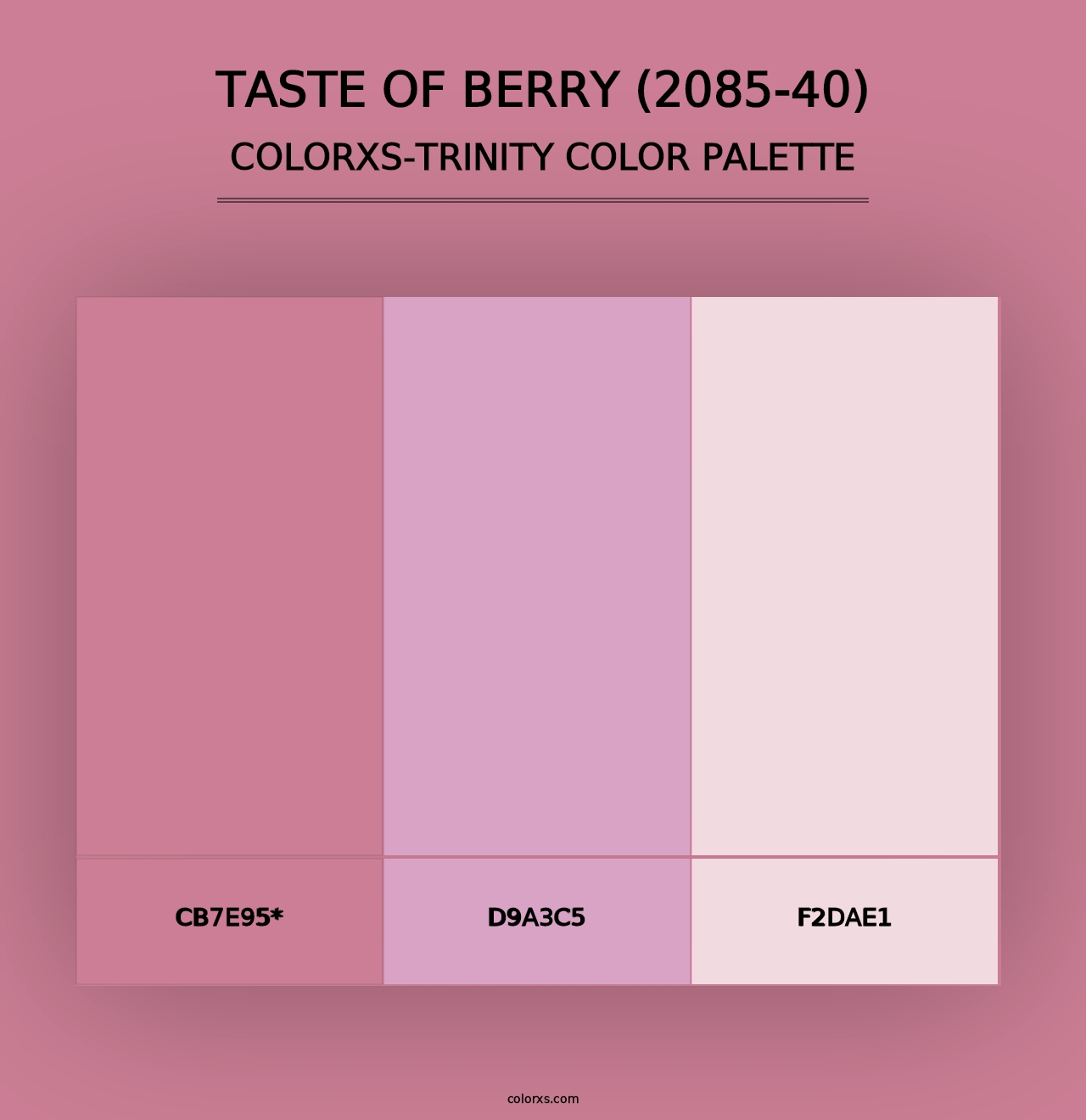 Taste of Berry (2085-40) - Colorxs Trinity Palette