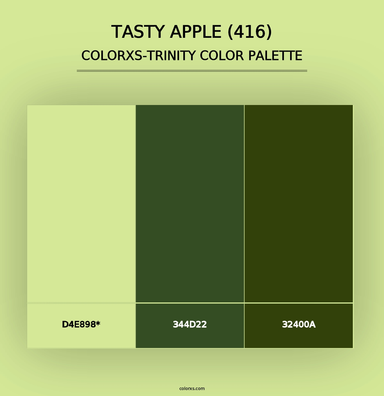 Tasty Apple (416) - Colorxs Trinity Palette