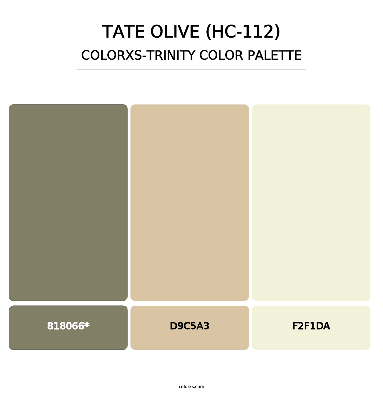 Tate Olive (HC-112) - Colorxs Trinity Palette